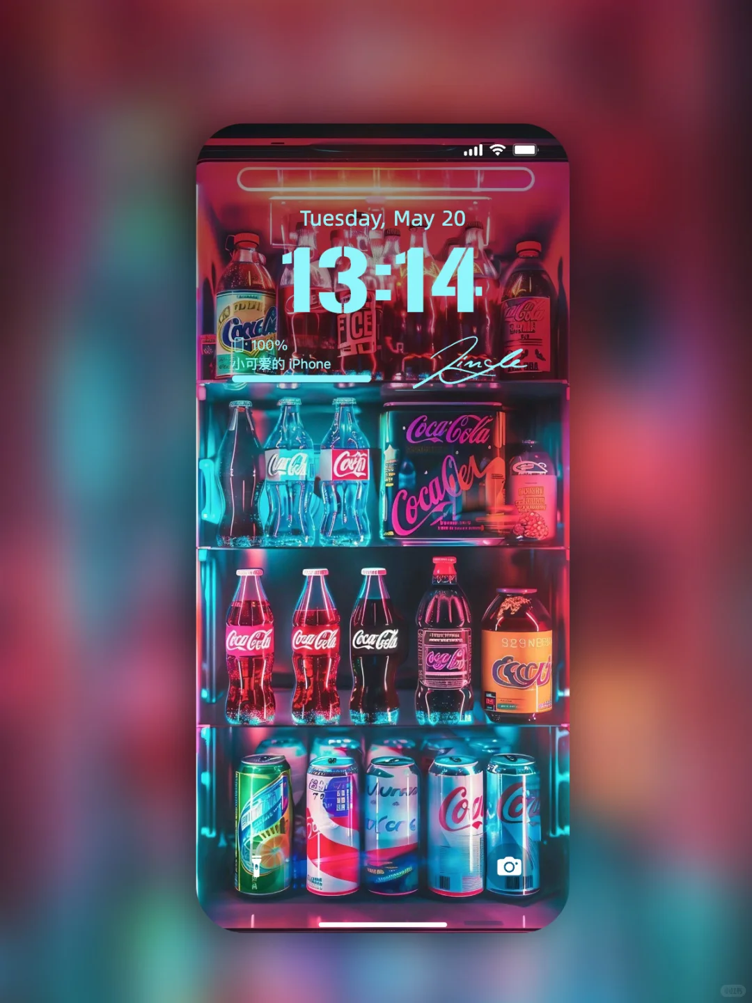 【壁纸分享】霓虹💕｜复古插画｜快餐店🍹