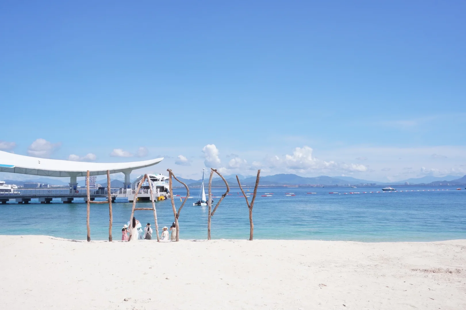 三亚蜈支洲岛天气好怎么拍都好看