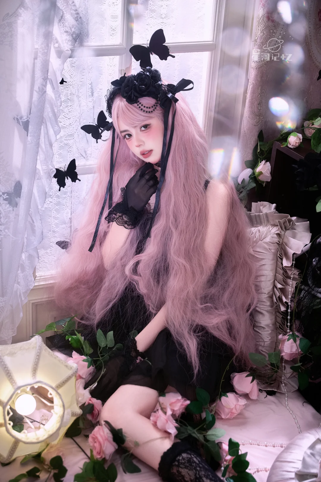 暗黑美学🖤黑夜里的玫瑰少女🌹南昌写真