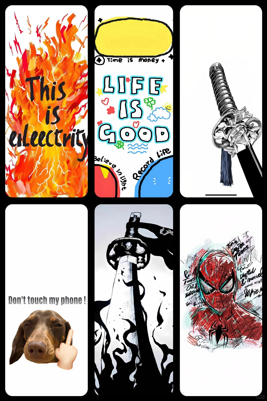 我猜肯定有人也懂这些涂鸦壁纸