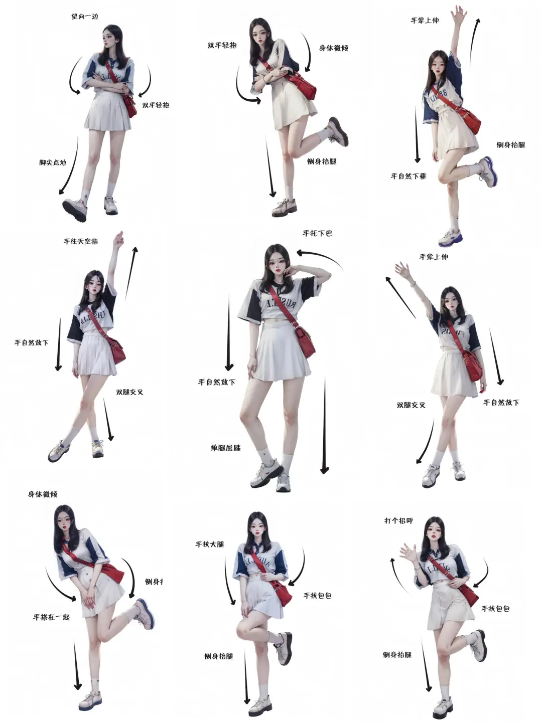 存一组甜酷风拍照姿势，姐妹们收藏起来！