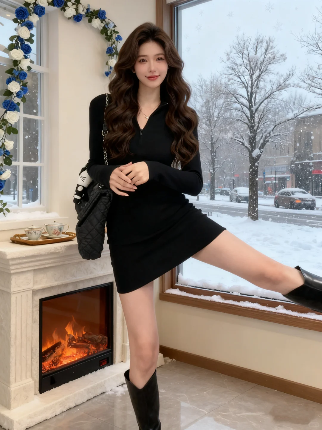 大衣➕包臀裙✨秋冬这样穿太气质啦‼️