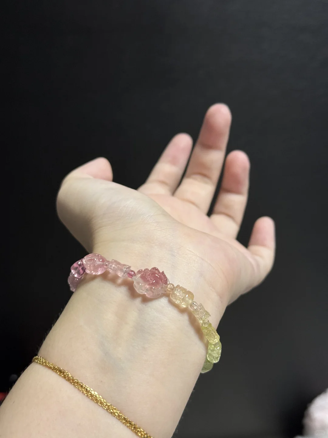 水灵灵的多色渐变碧玺多宝～