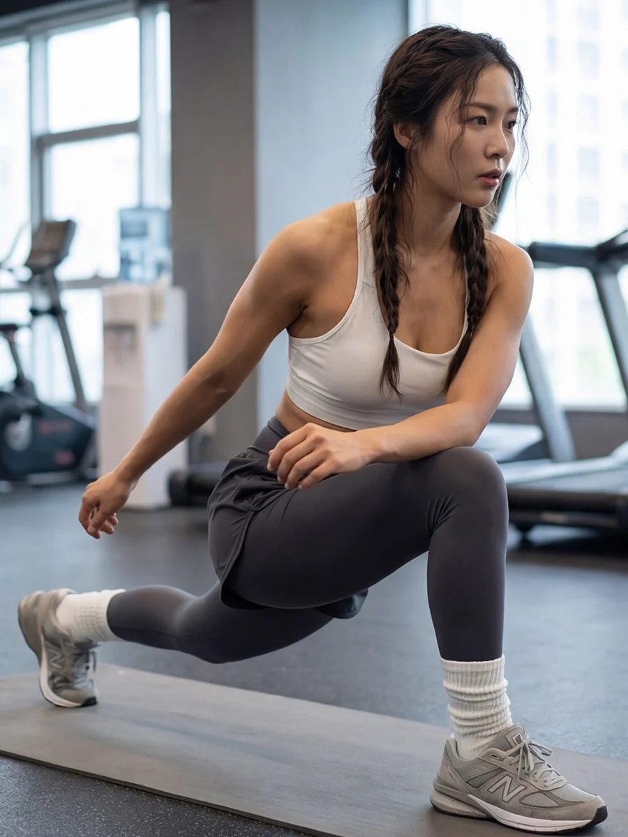 谁懂啊！健身穿假两件瑜伽裤也太方便了吧~