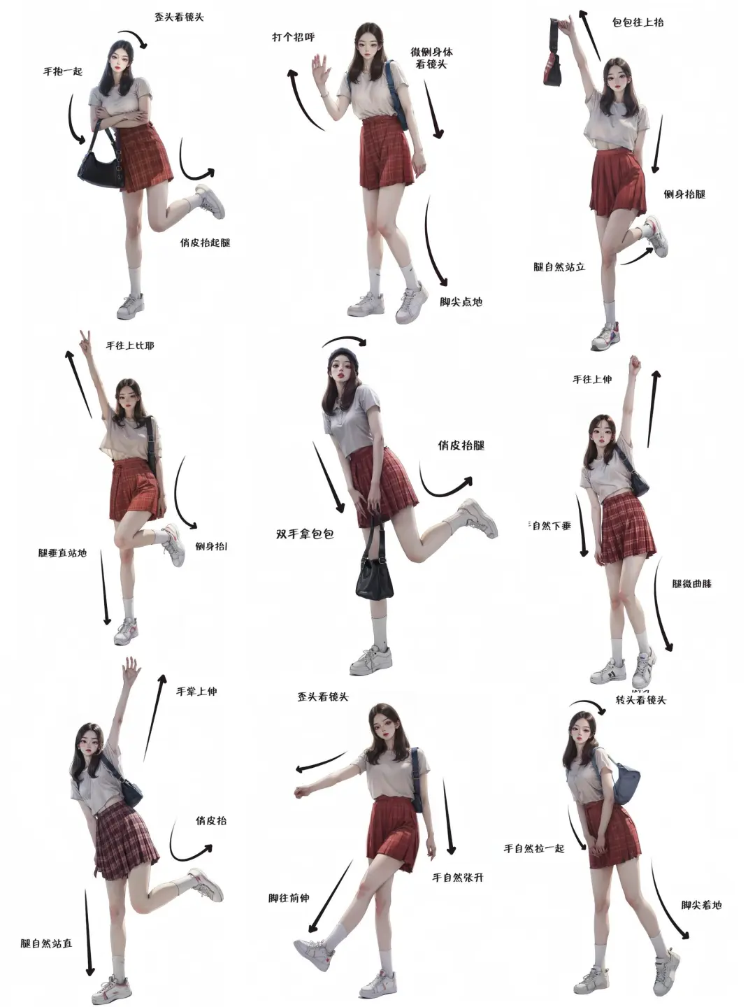 存一组甜酷风拍照姿势，姐妹们收藏起来！