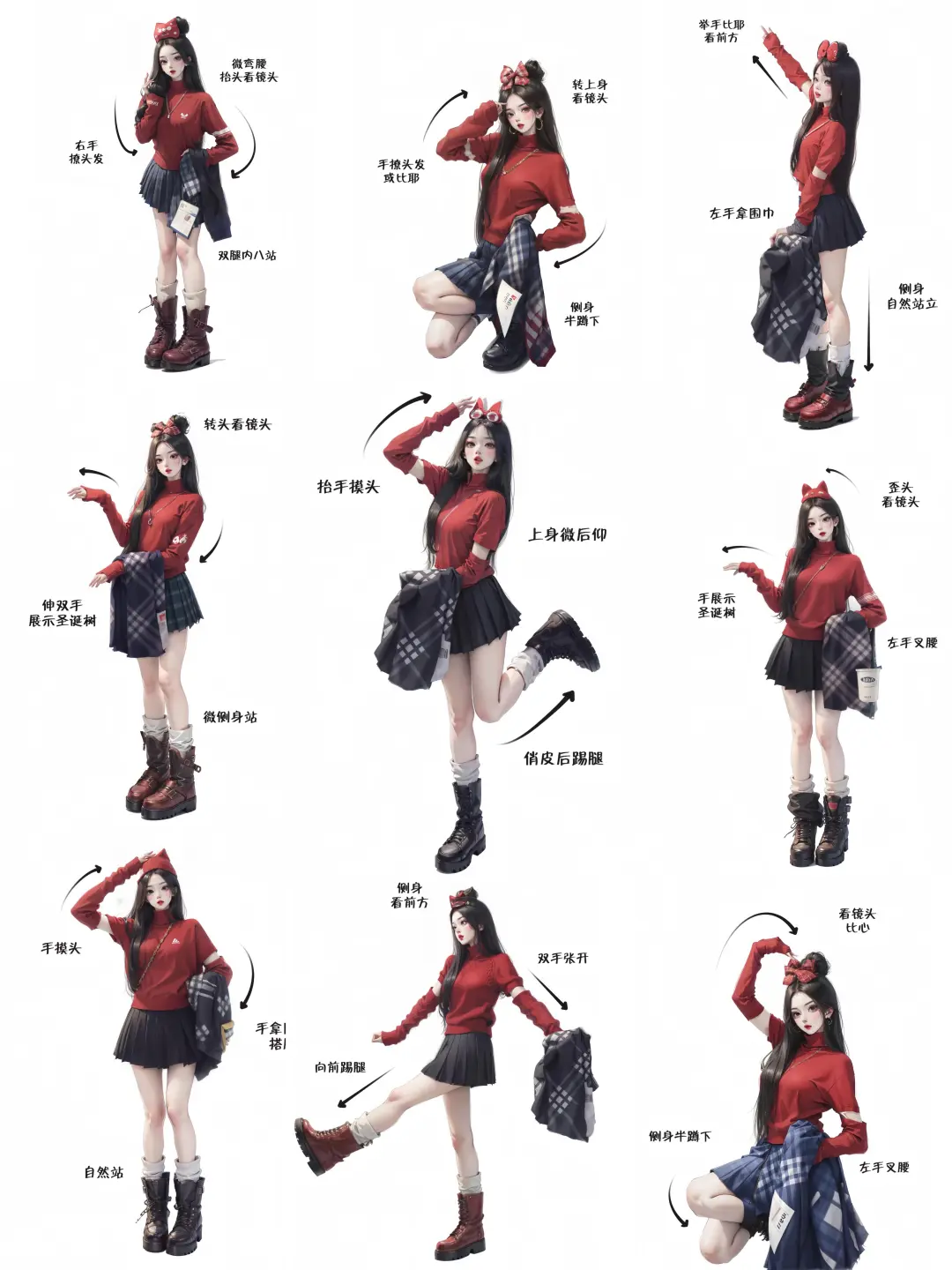 存一组甜酷风拍照姿势，姐妹们收藏起来！