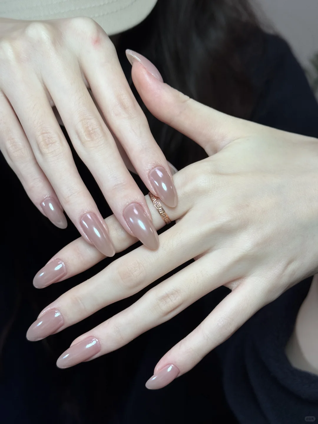 纯欲风裸色蹭粉美甲～▪诸暨美甲