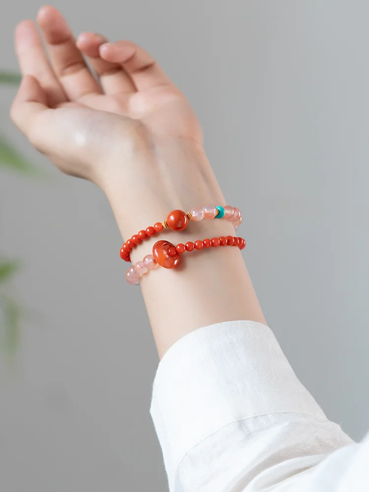 腕间流转的东方红韵🔴南红手串