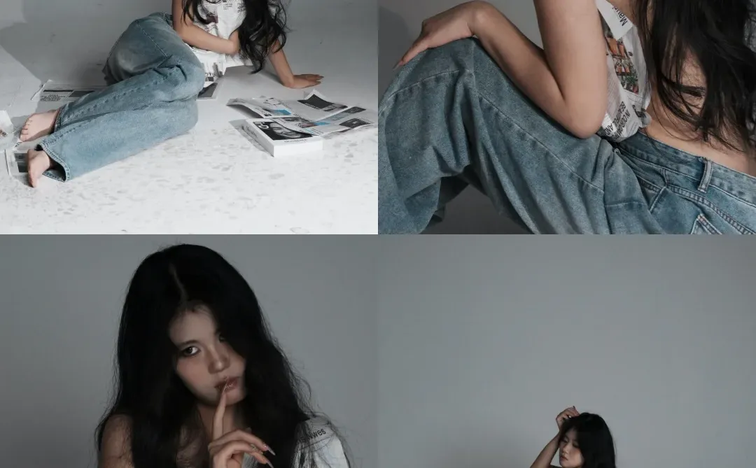 复古辣妹报纸情绪肖像📷