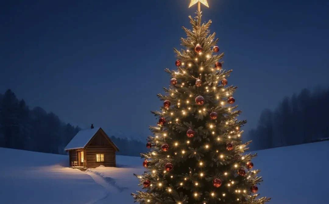 圣诞树壁纸，谁懂啊！