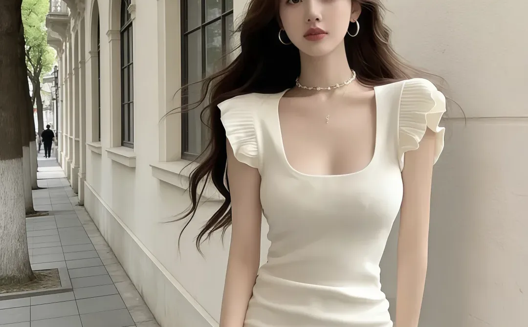 🤍黑白荷叶边包臀裙！纯欲辣妹感封神✨