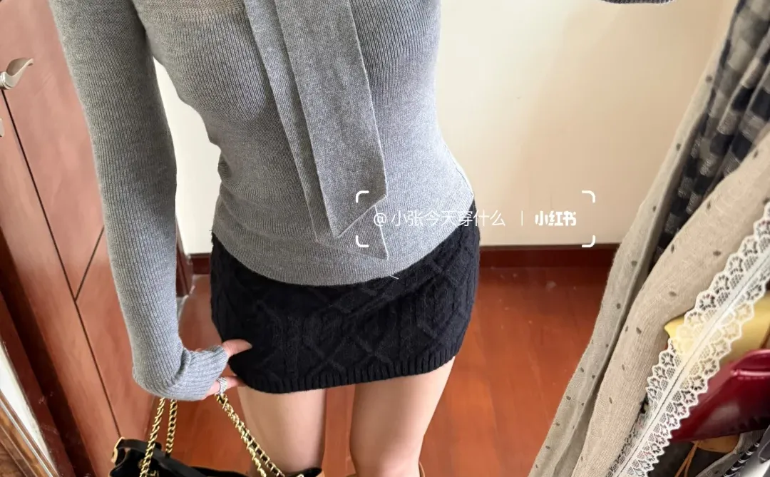 百搭神裙🖤✨短而不露的小香风包臀裙！绝美～