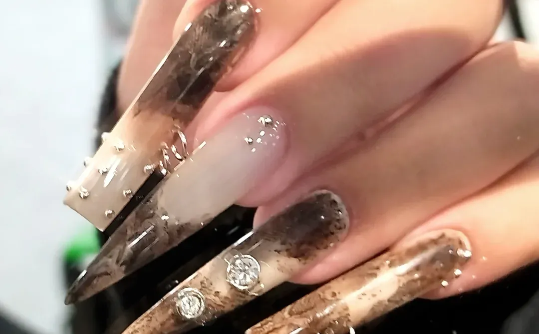 🐍蛇纹穿孔辣妹🥵美甲｜宿迁美甲