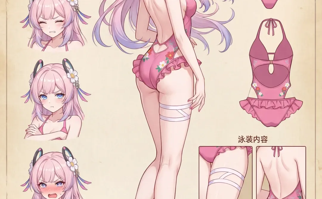 原神人物拆解之夏日海边