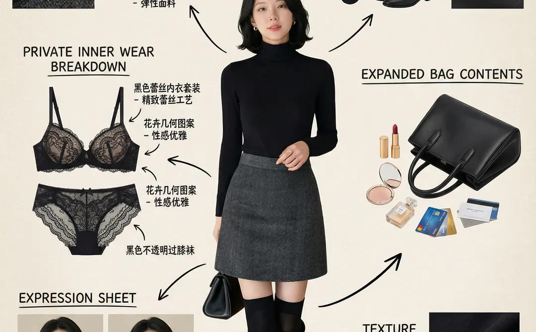 睡前一组OOTD拆解