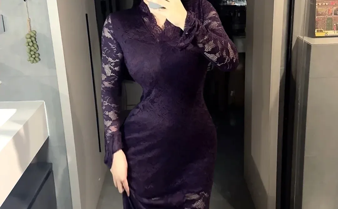 紫色包臀裙会好看吗