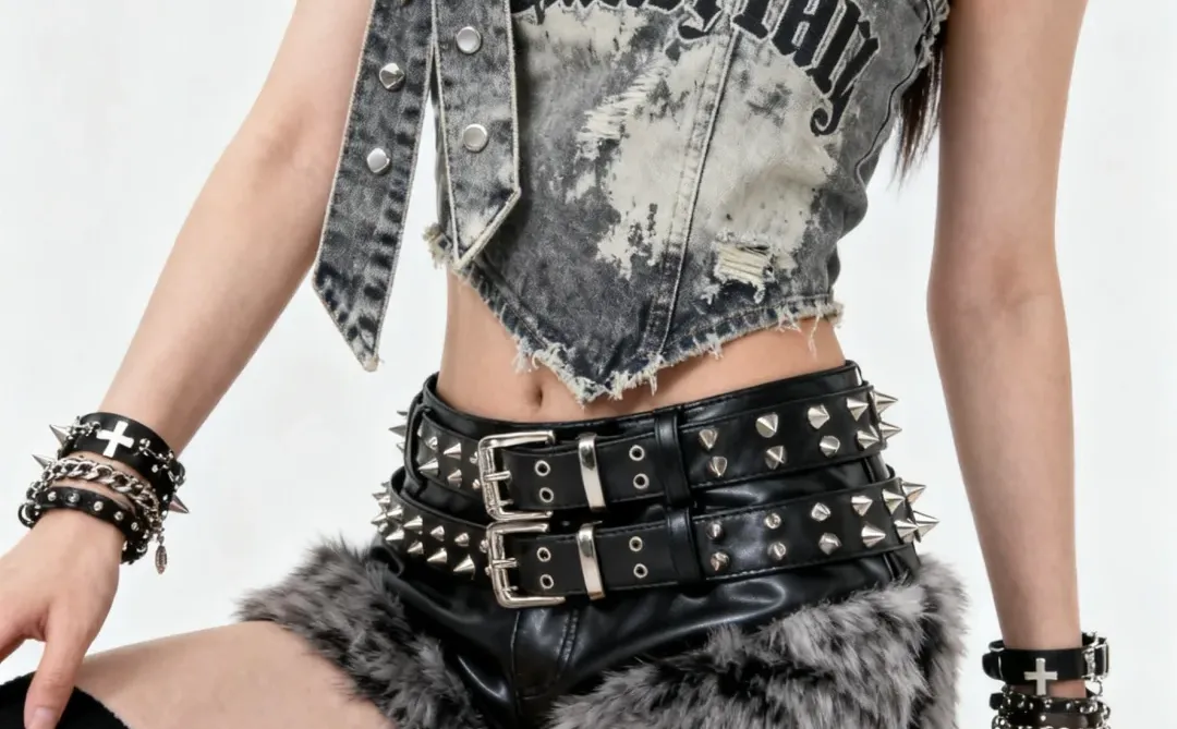 Y2K朋克风穿搭把“叛逆甜酷感”焊在身上🔥