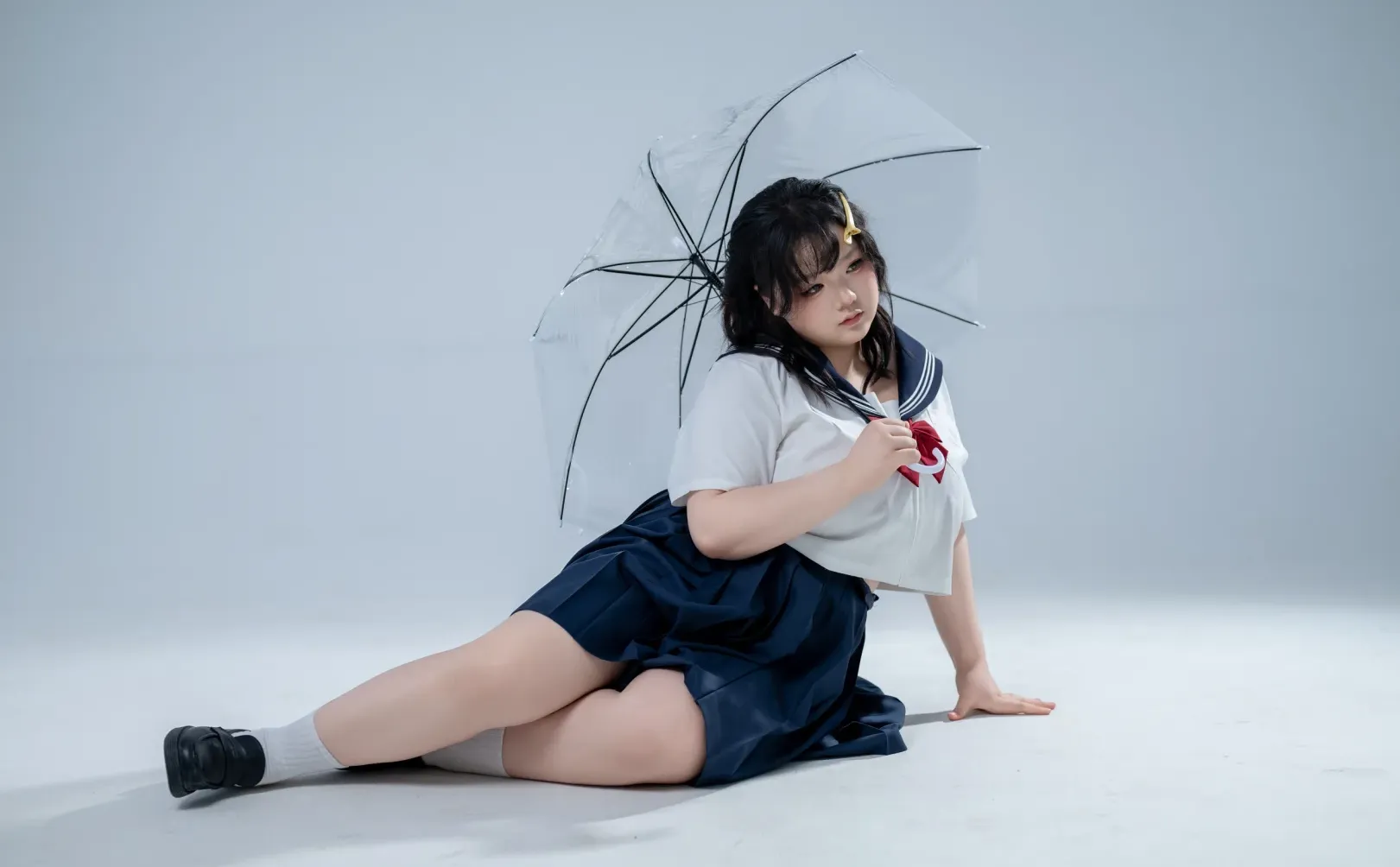 正片场照动作指导——jk制服与伞