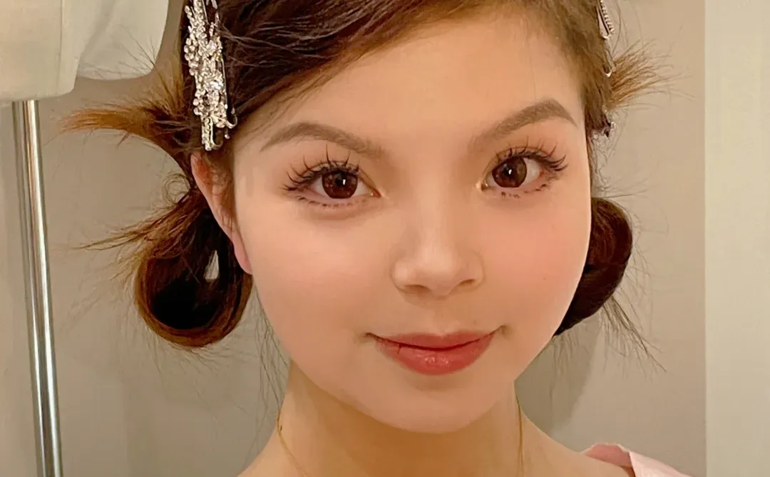 圆脸新娘试妆分享#是嫩模没错了！！