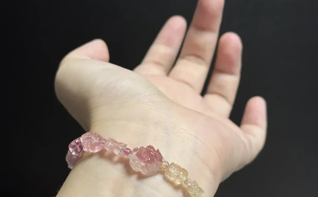 水灵灵的多色渐变碧玺多宝～