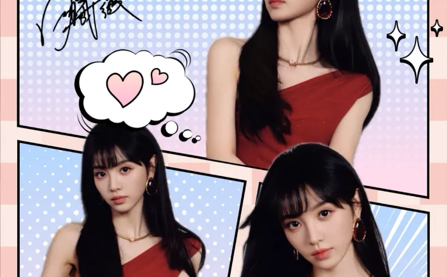 壁纸｜红裙田曦薇爱了😍