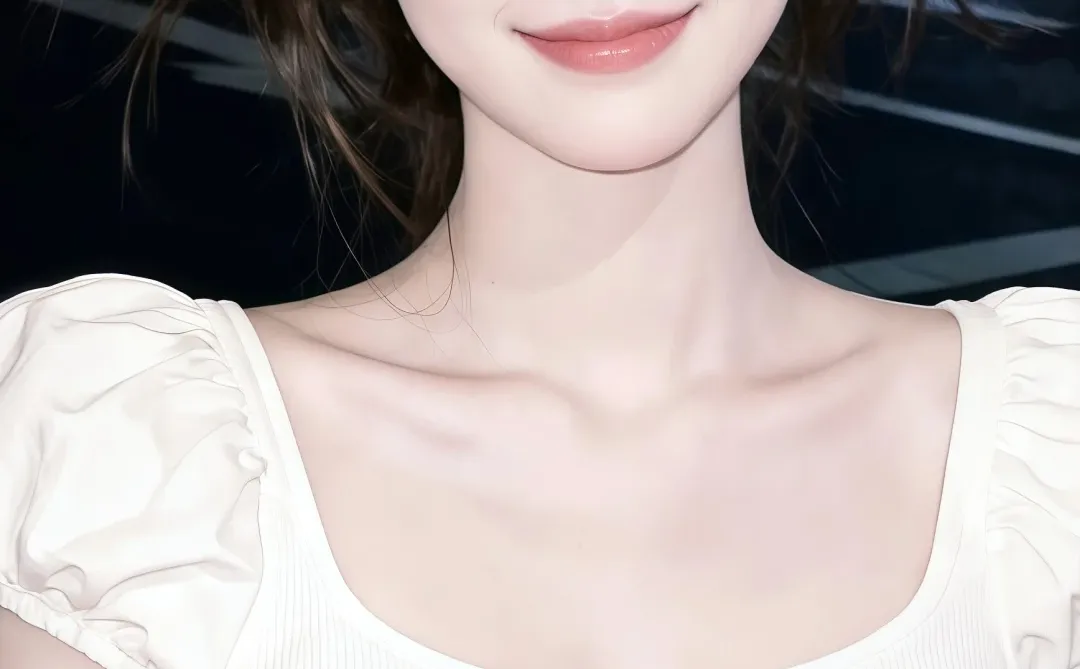 冷白皮的氛围感蓝光～～～高清美女壁纸