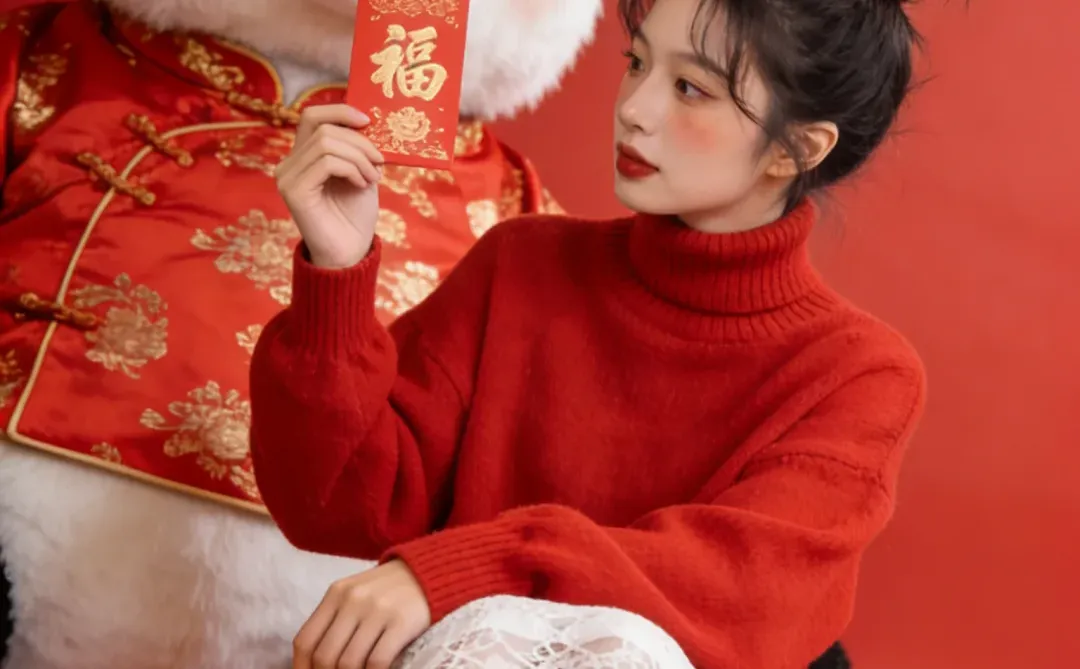 大熊猫陪你红红火火过新年｜AI生成‼️