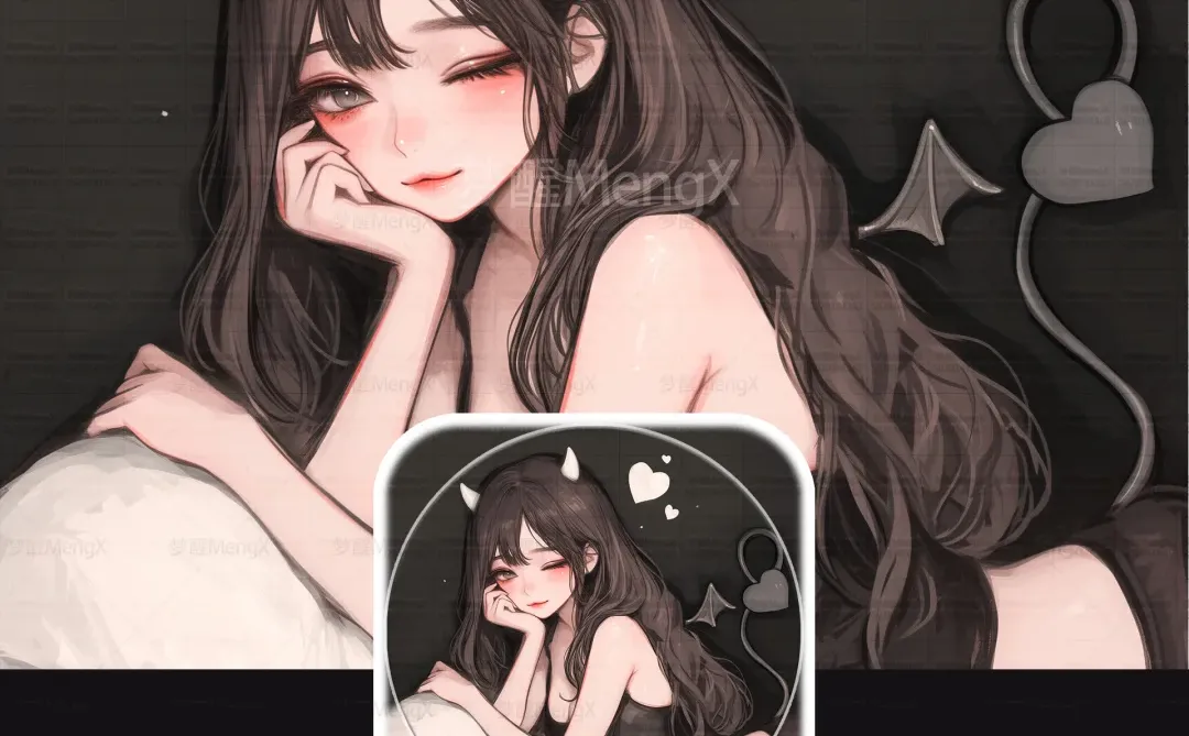 纯欲恶魔女头|小众女生头像