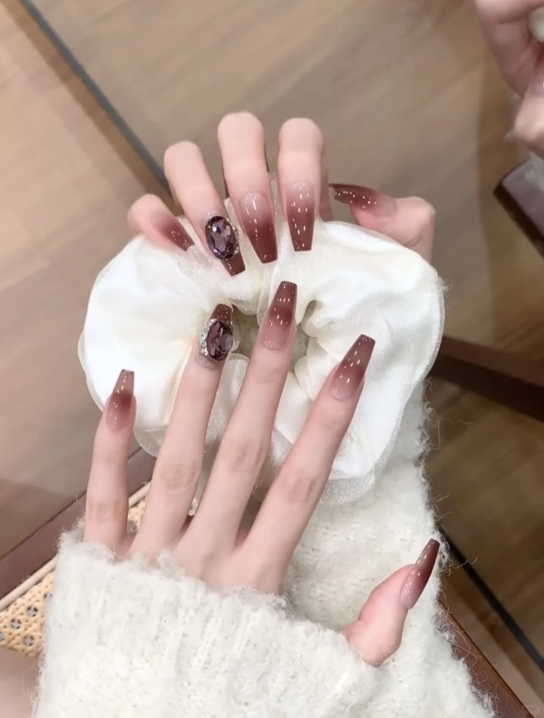 冬日纯欲天花板美甲❄️ 软fufu氛围感拉满