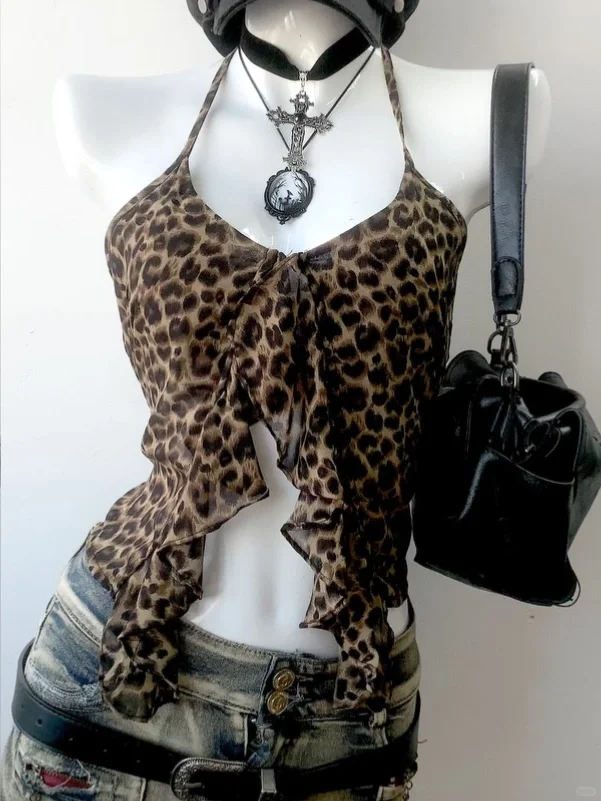 豹纹上衣🎀Vintage古着