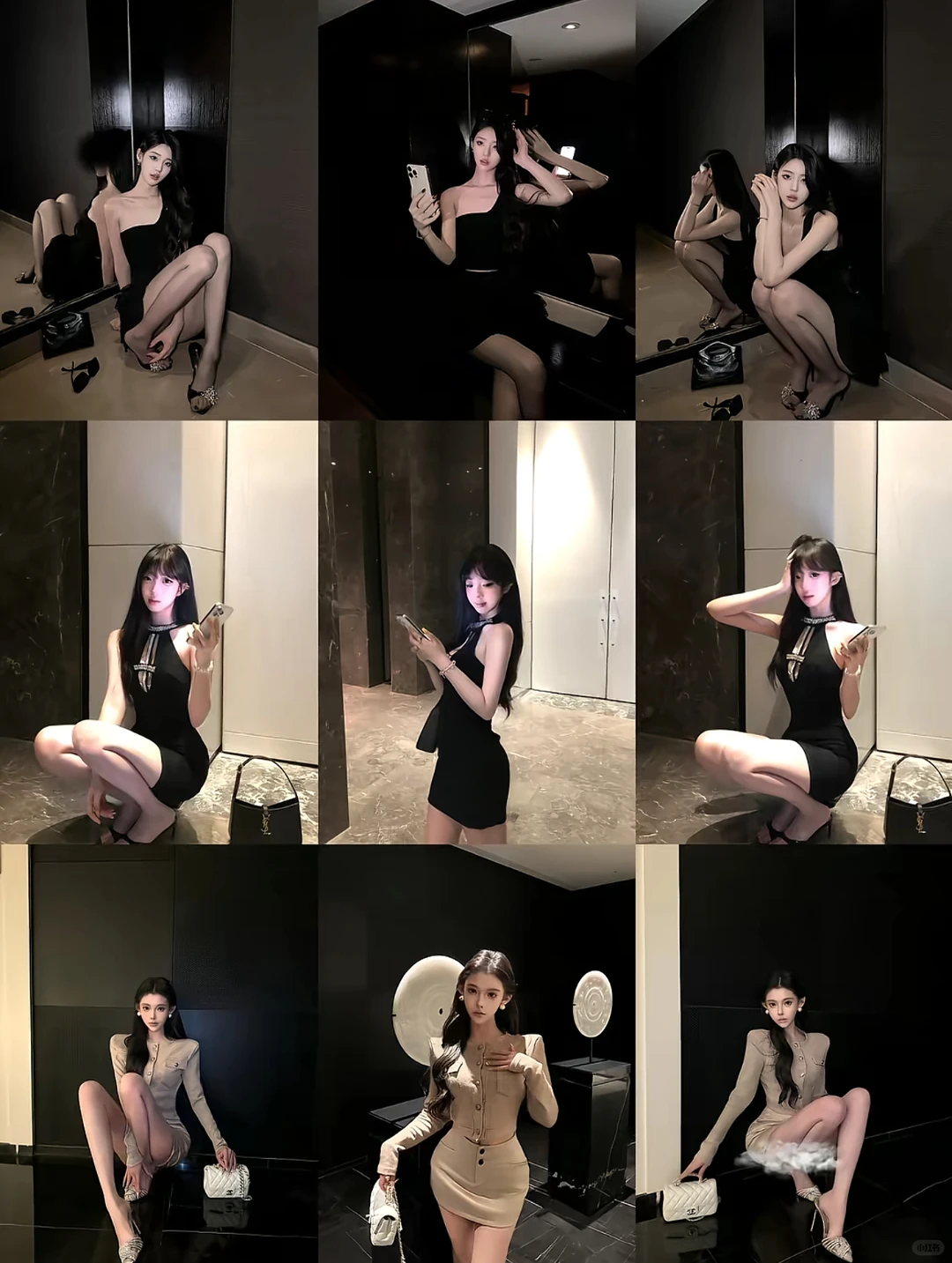 拍照姿势干货 | 纯欲辣妹拍照姿势模板！