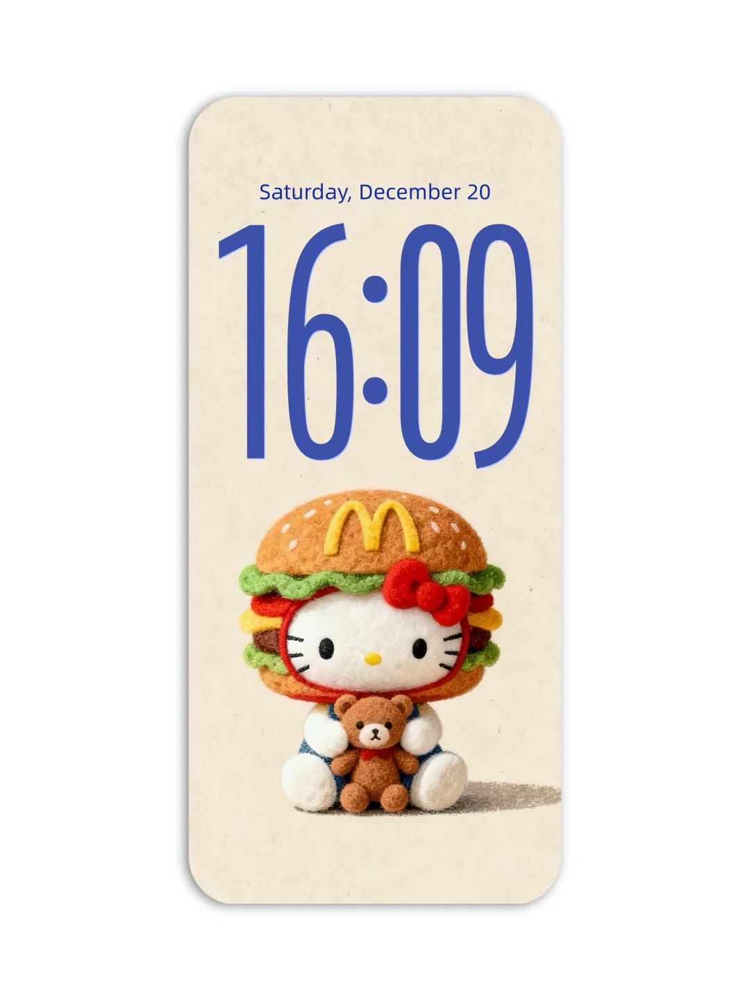 hellokitty壁纸∎被🍔头和🍟头kitty直接萌化