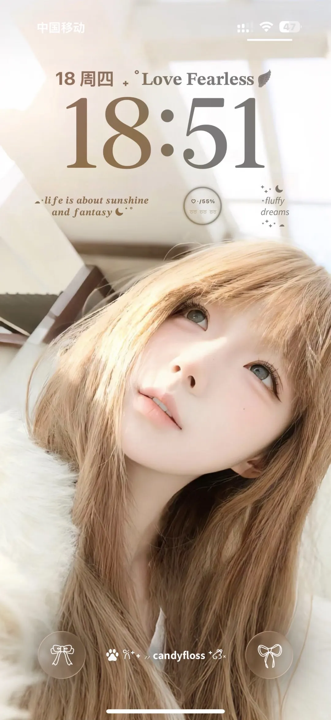 好喜欢我的新壁纸！！🤍✨😍😍