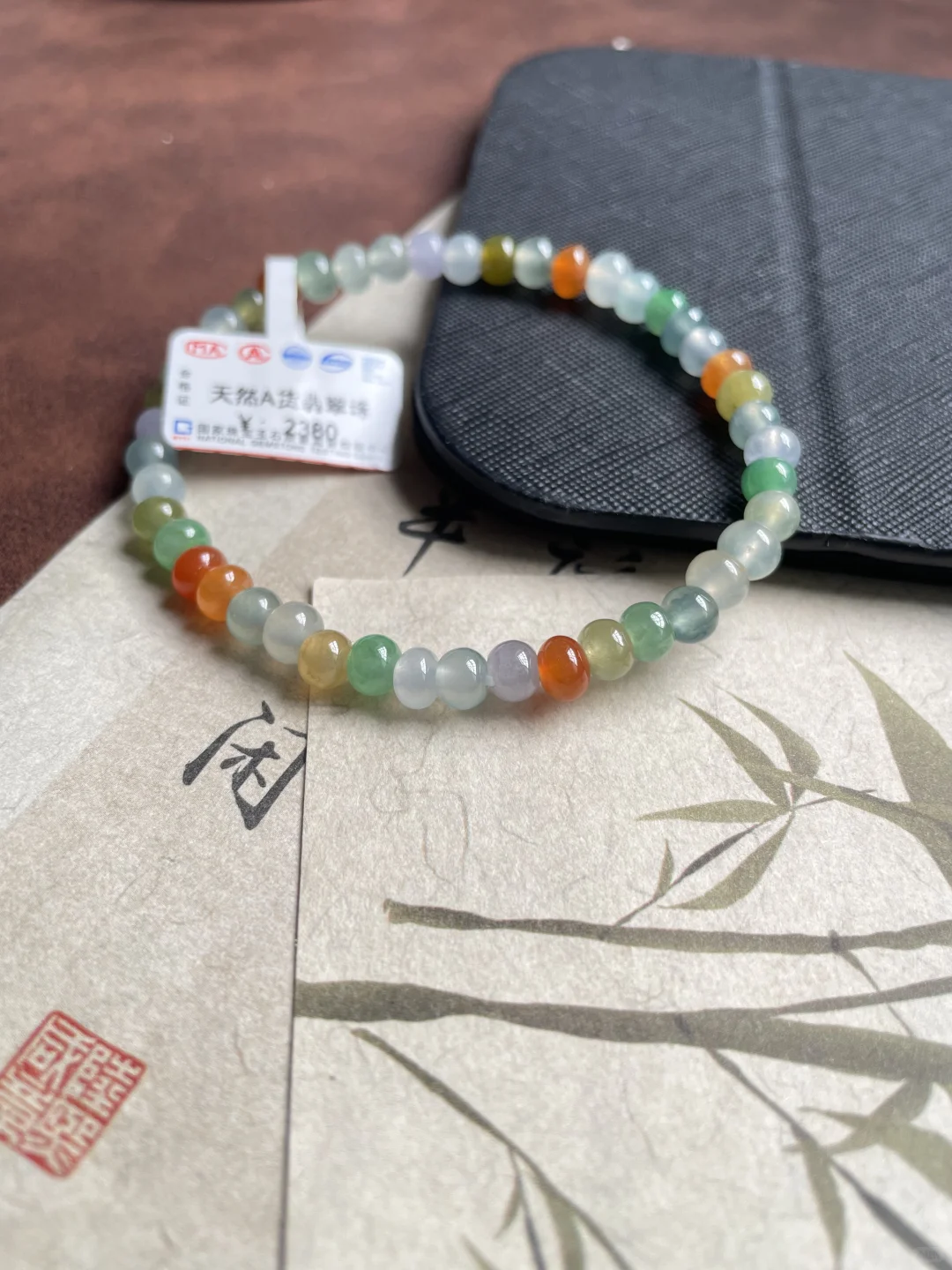 翡翠珠子翡翠手串，#一款多戴超能搭[话题]#