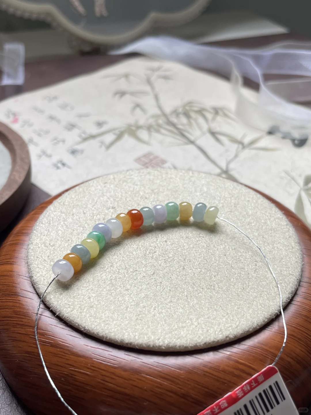 翡翠珠子翡翠手串，#一款多戴超能搭[话题]#