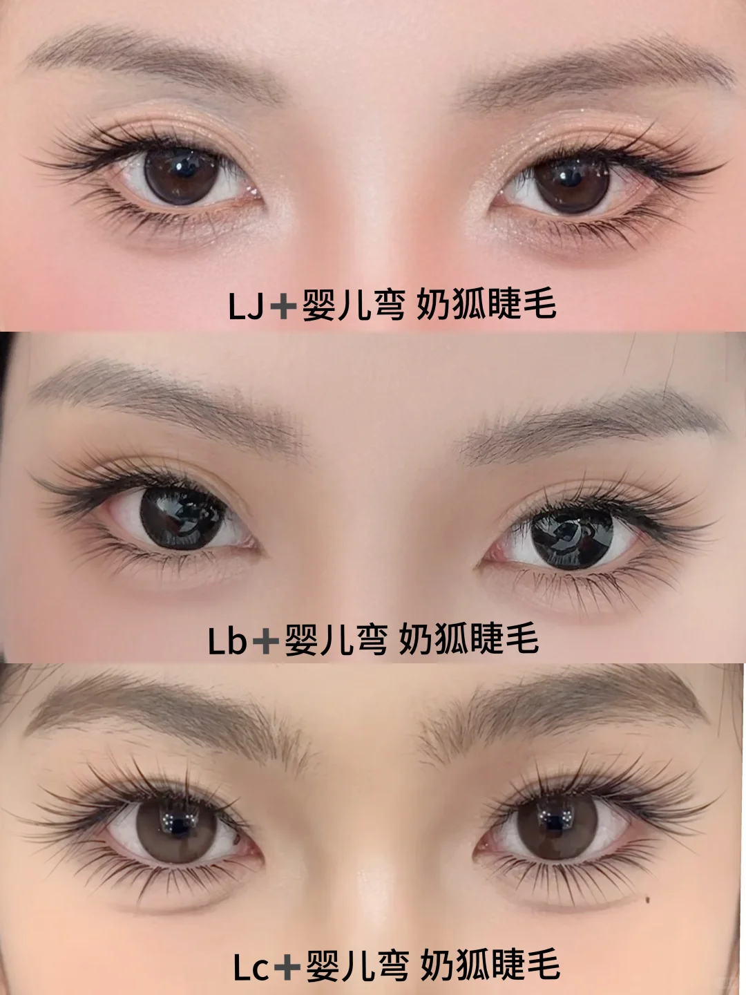 姐妹们‼️单眼皮内双一定要接奶弧尾睫毛