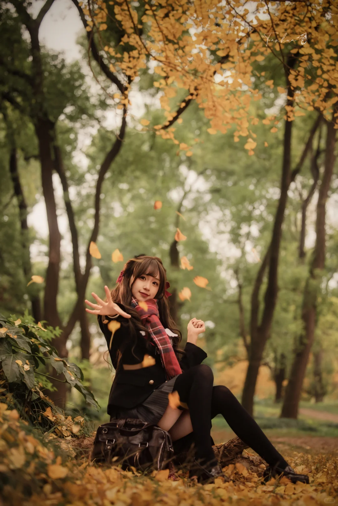 🍂林间落叶里的JK青春松弛感