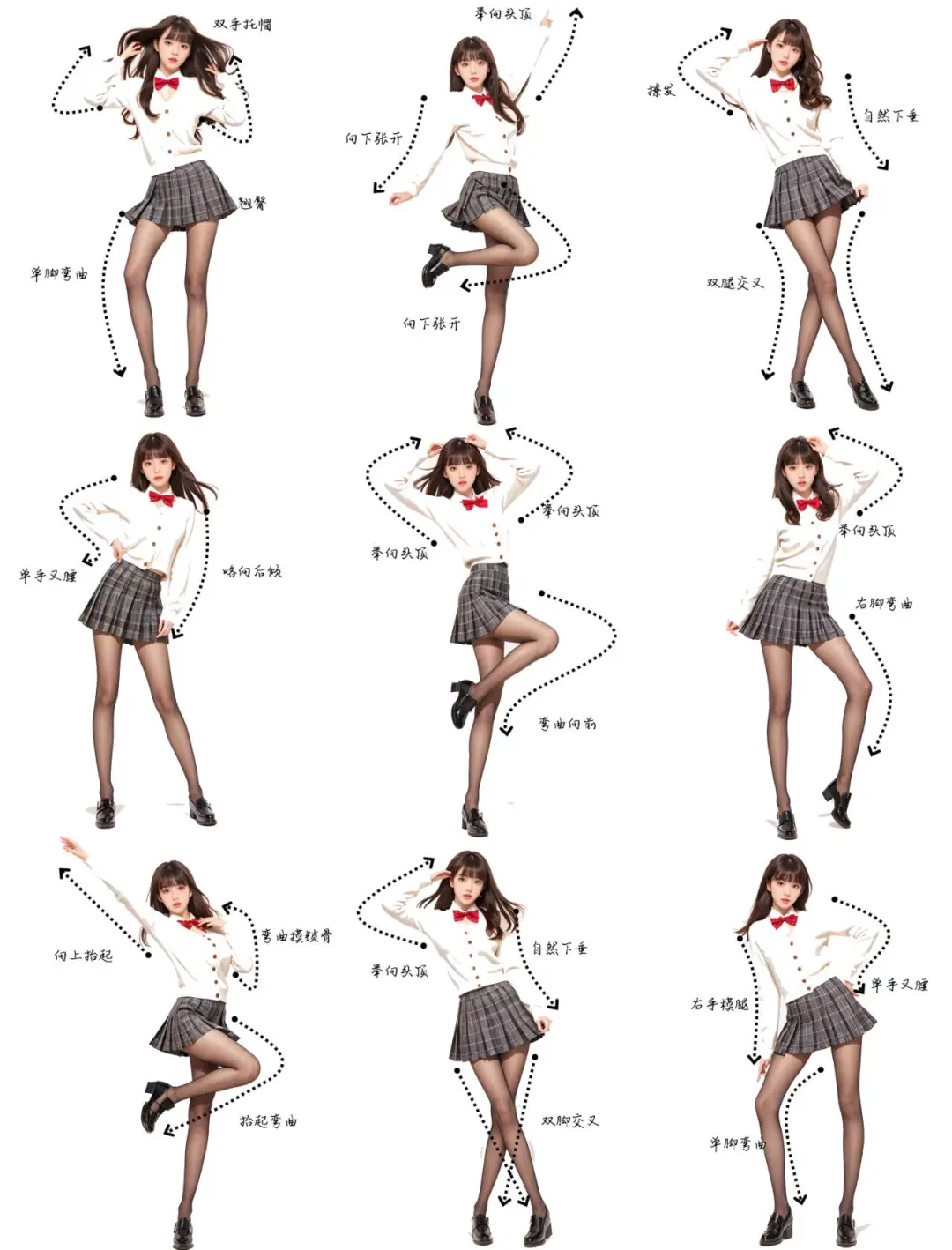 存一组甜酷风拍照姿势，姐妹们收藏起来！