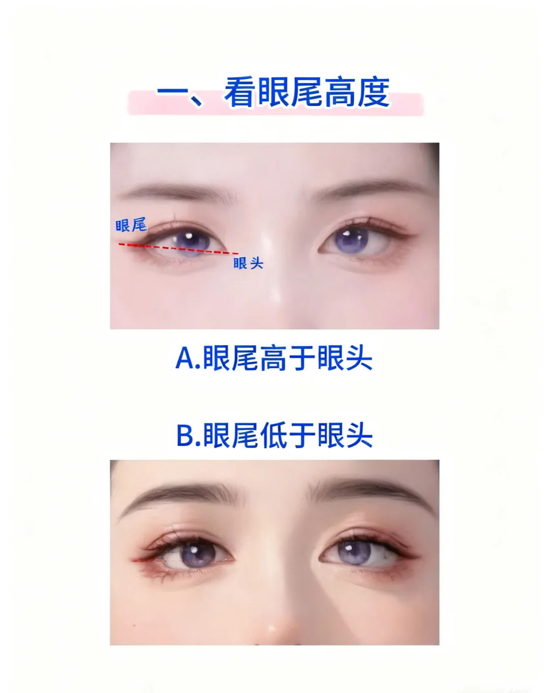 教你4步判断眼形❗附系列眼妆