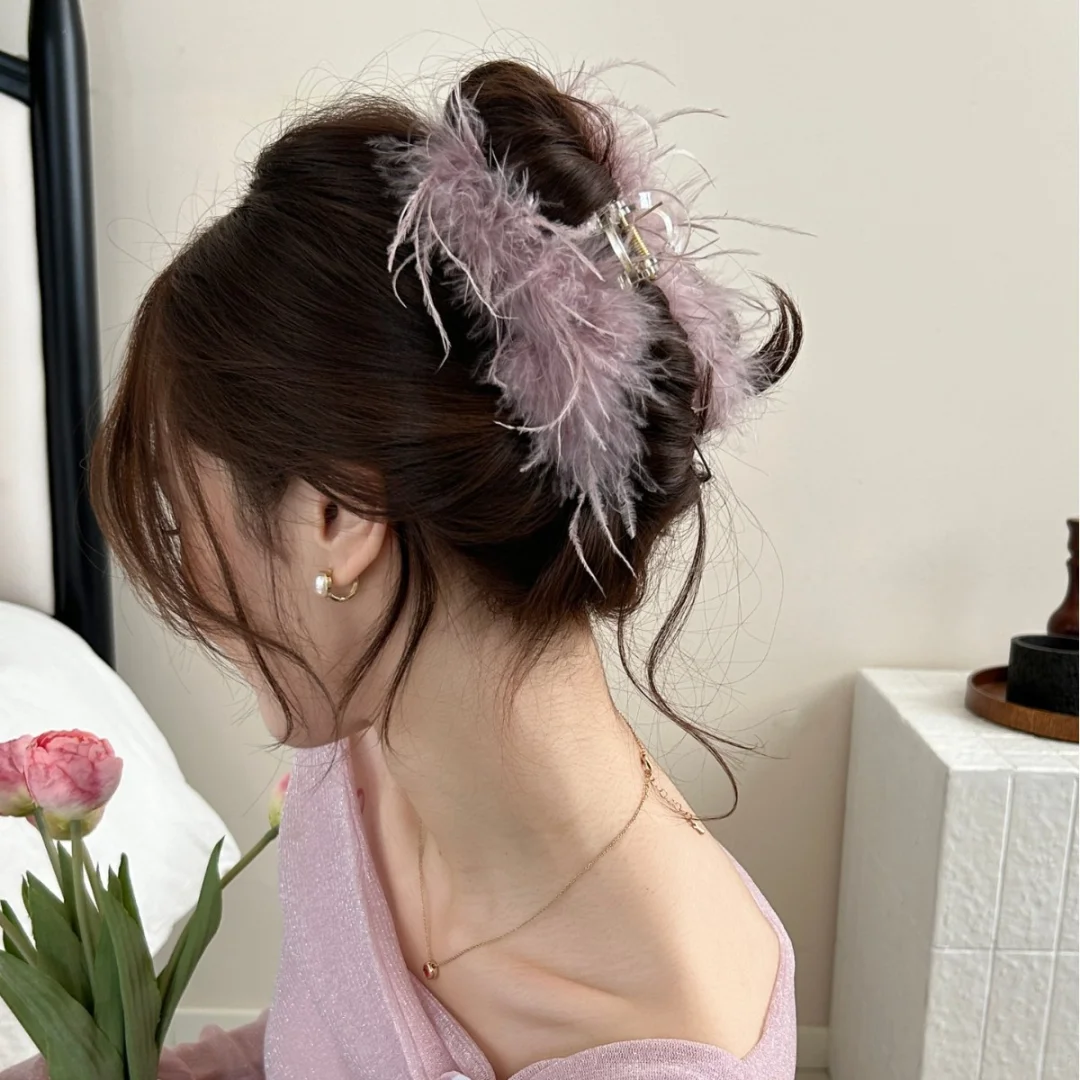 🌟鸵鸟毛抓夹 | 🦌秋冬新宠，纯欲风格