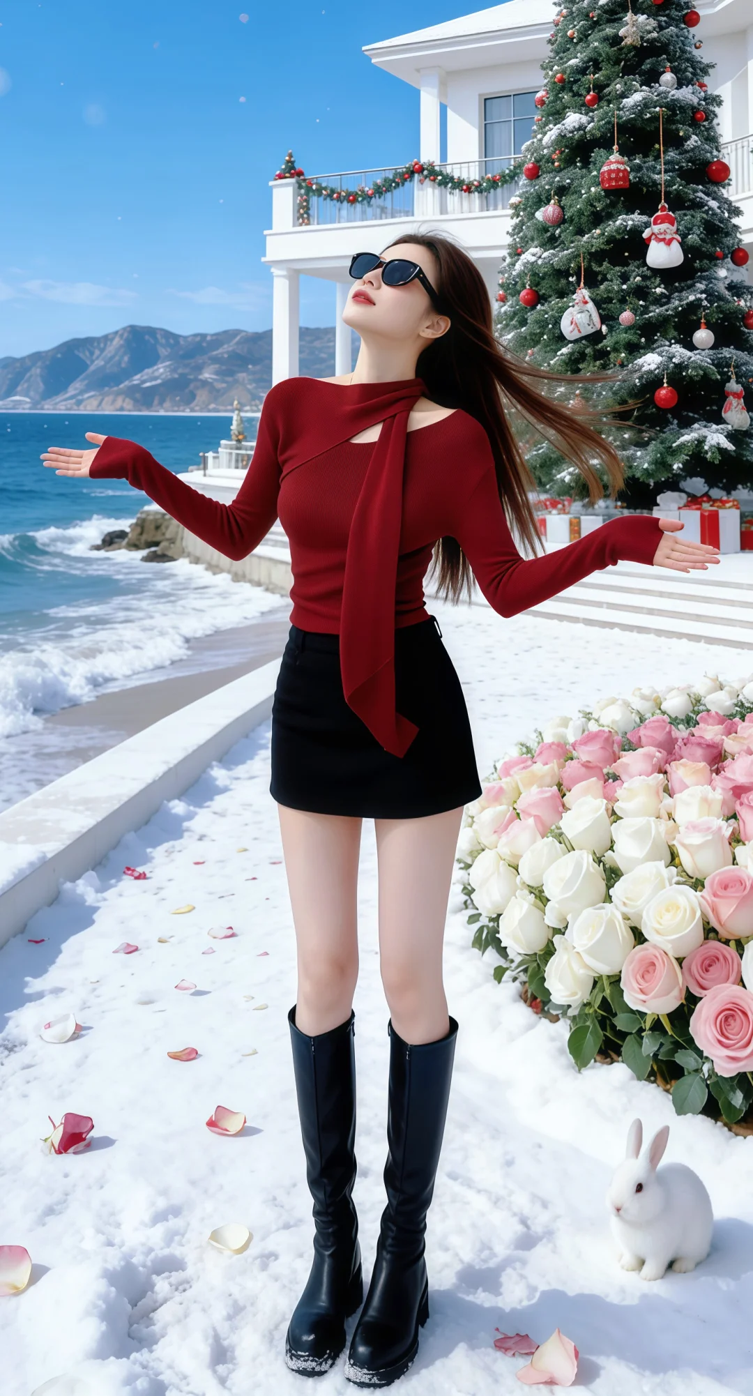 爱上了这组的海边圣诞风！