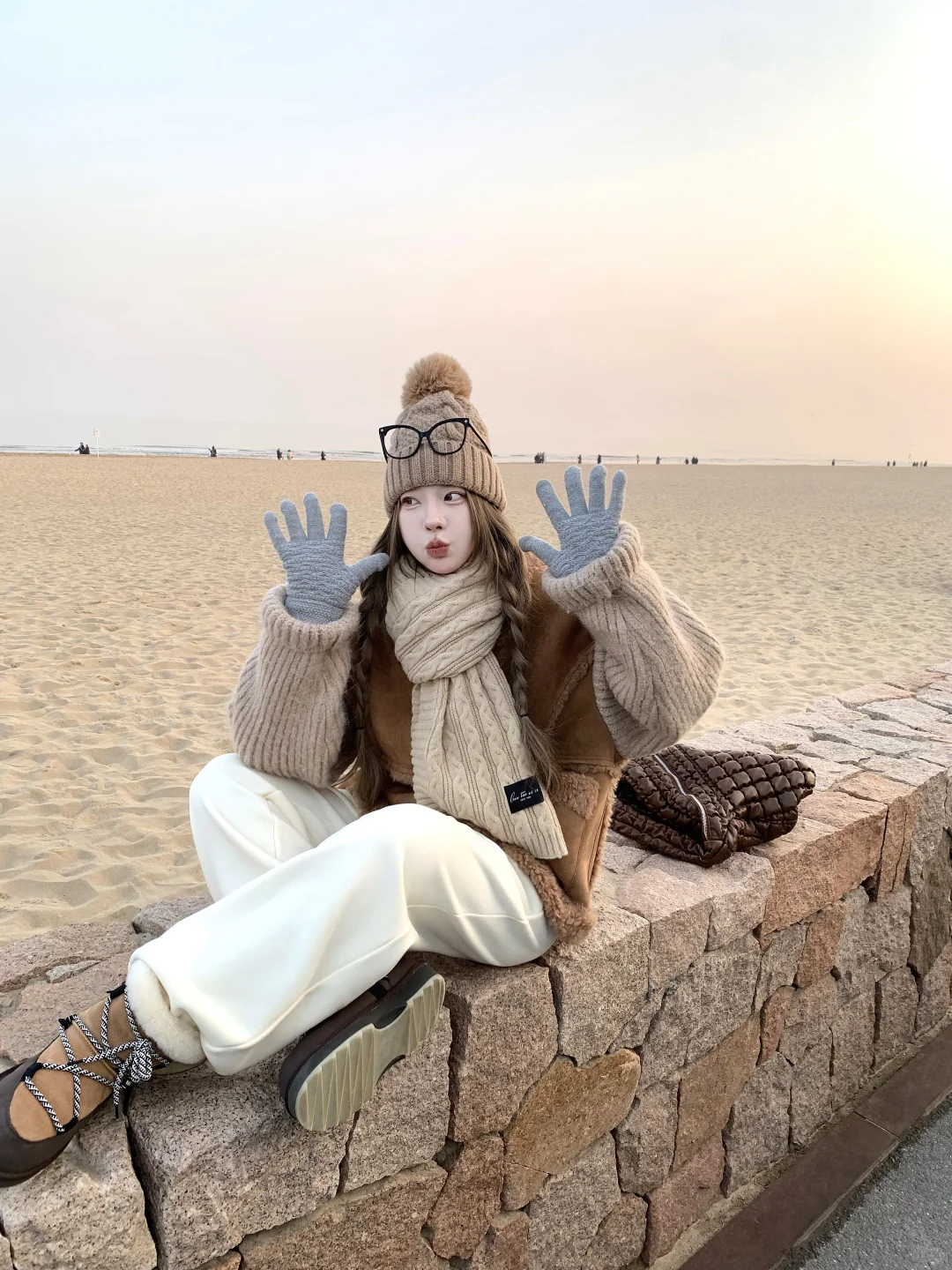 ootd｜阿那亚海边好多可爱狗狗🐶～