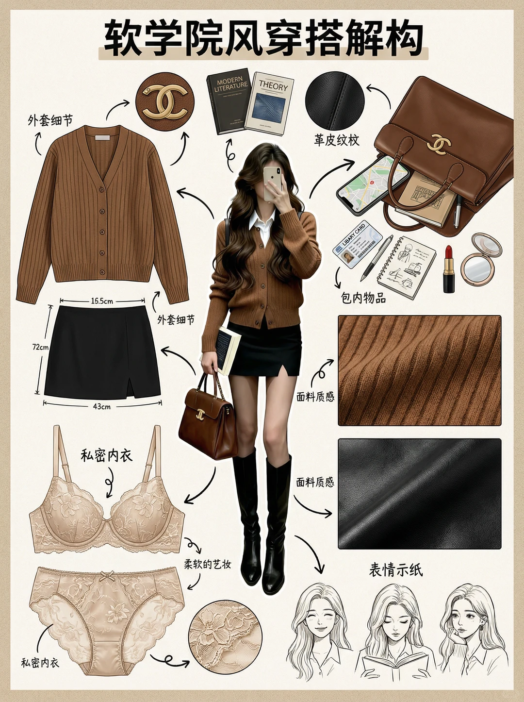 睡前一组OOTD拆解