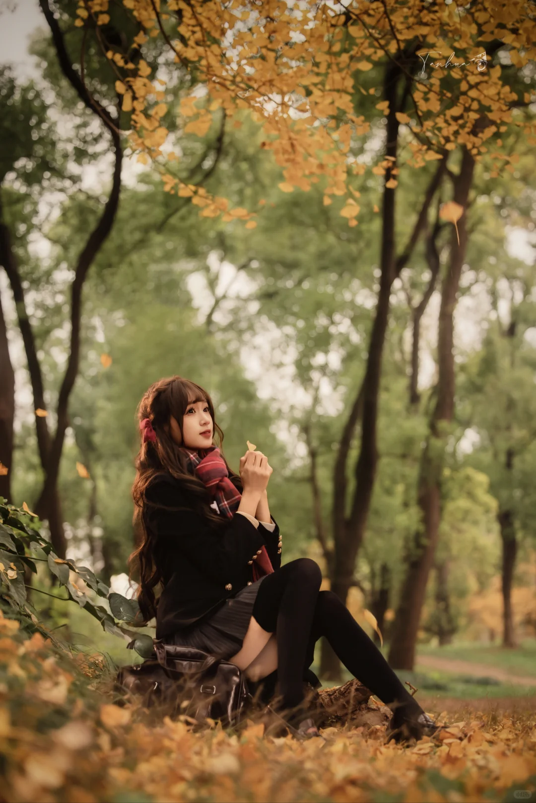 🍂林间落叶里的JK青春松弛感