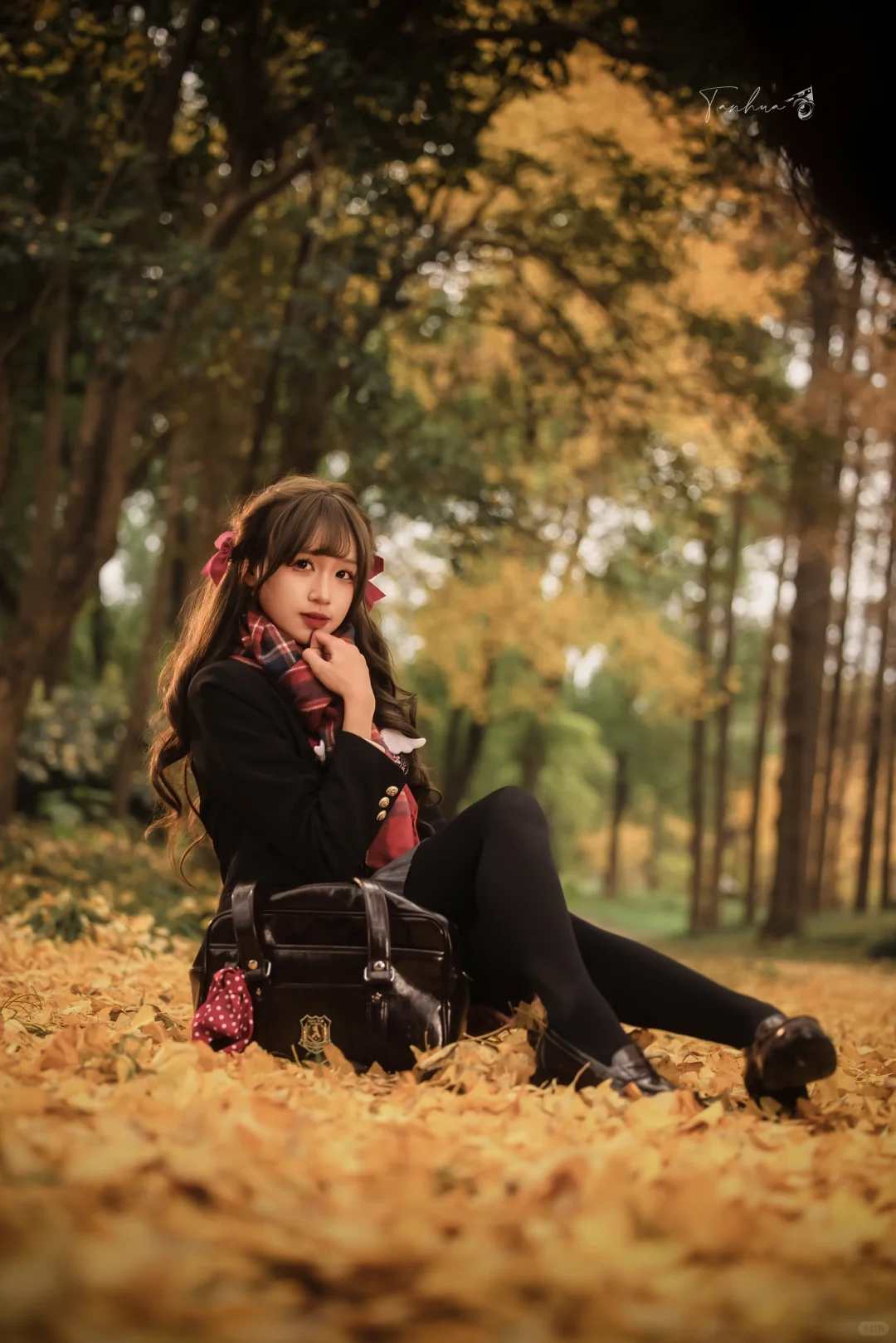 🍂林间落叶里的JK青春松弛感