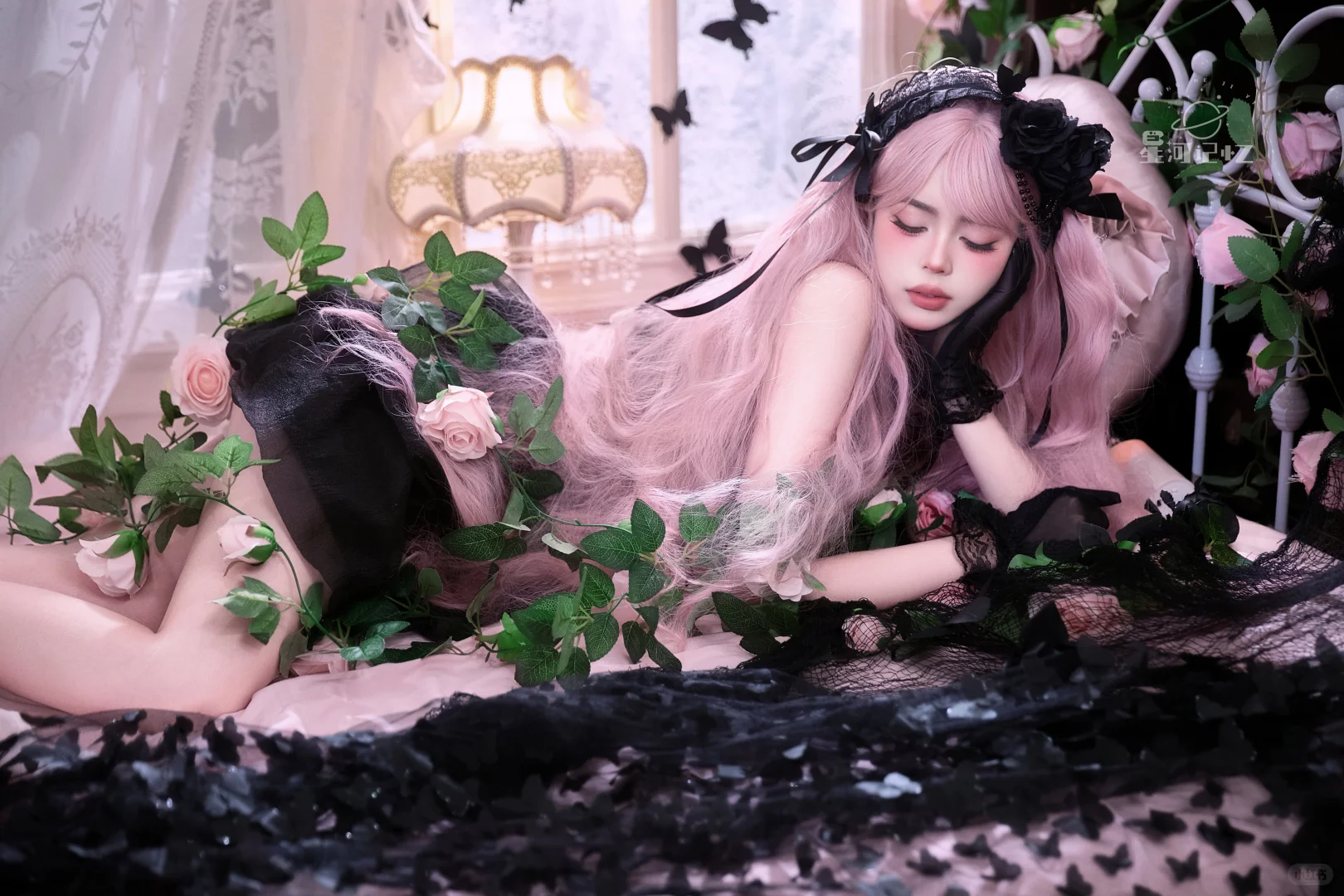 暗黑美学🖤黑夜里的玫瑰少女🌹南昌写真