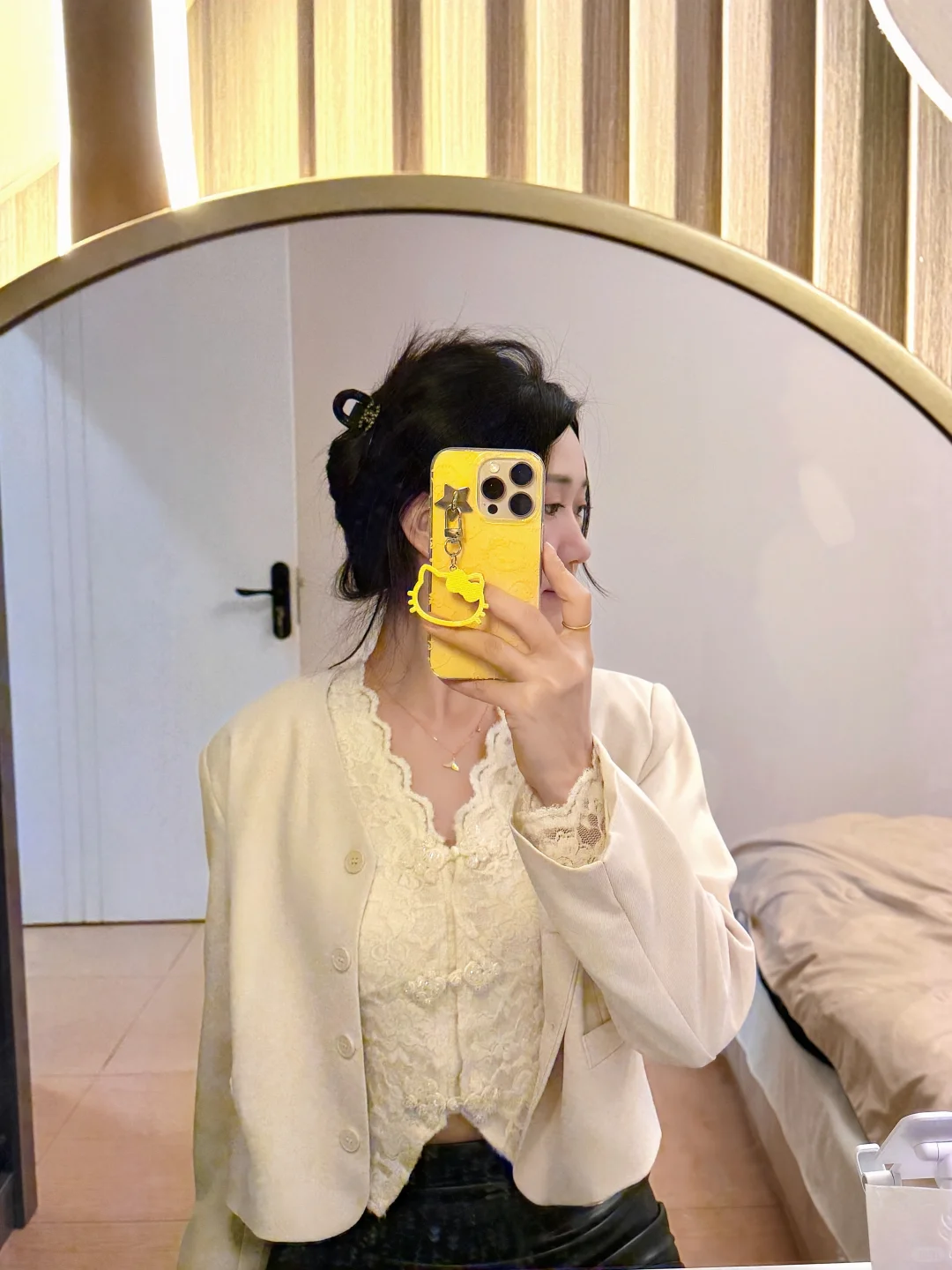 今日份ootd之黑➕白肉丝穿搭