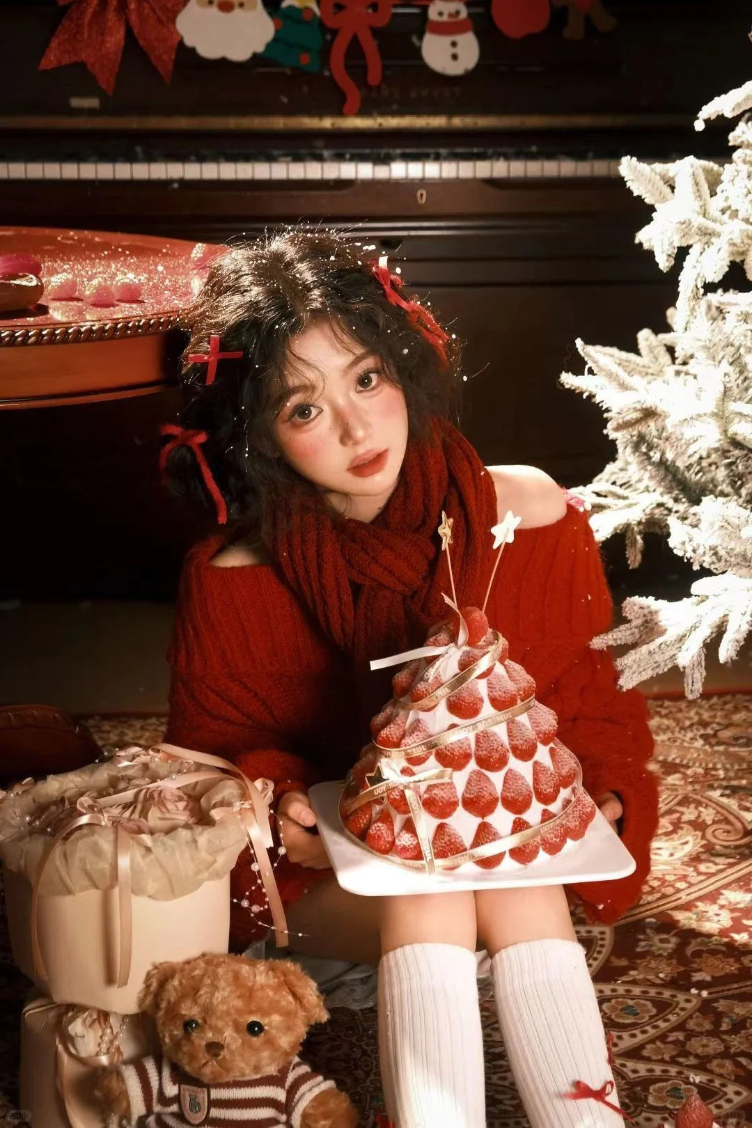 属于甜美纯欲少女的平安圣诞夜来啦🎄上海