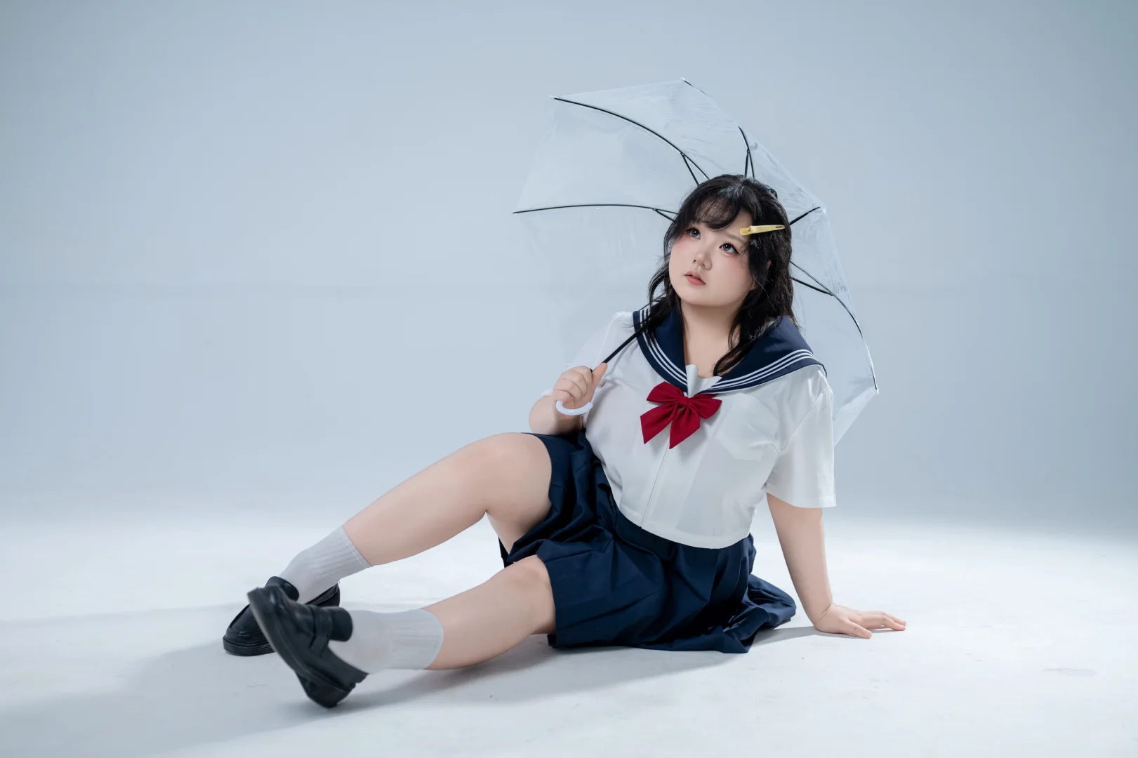 正片场照动作指导——jk制服与伞