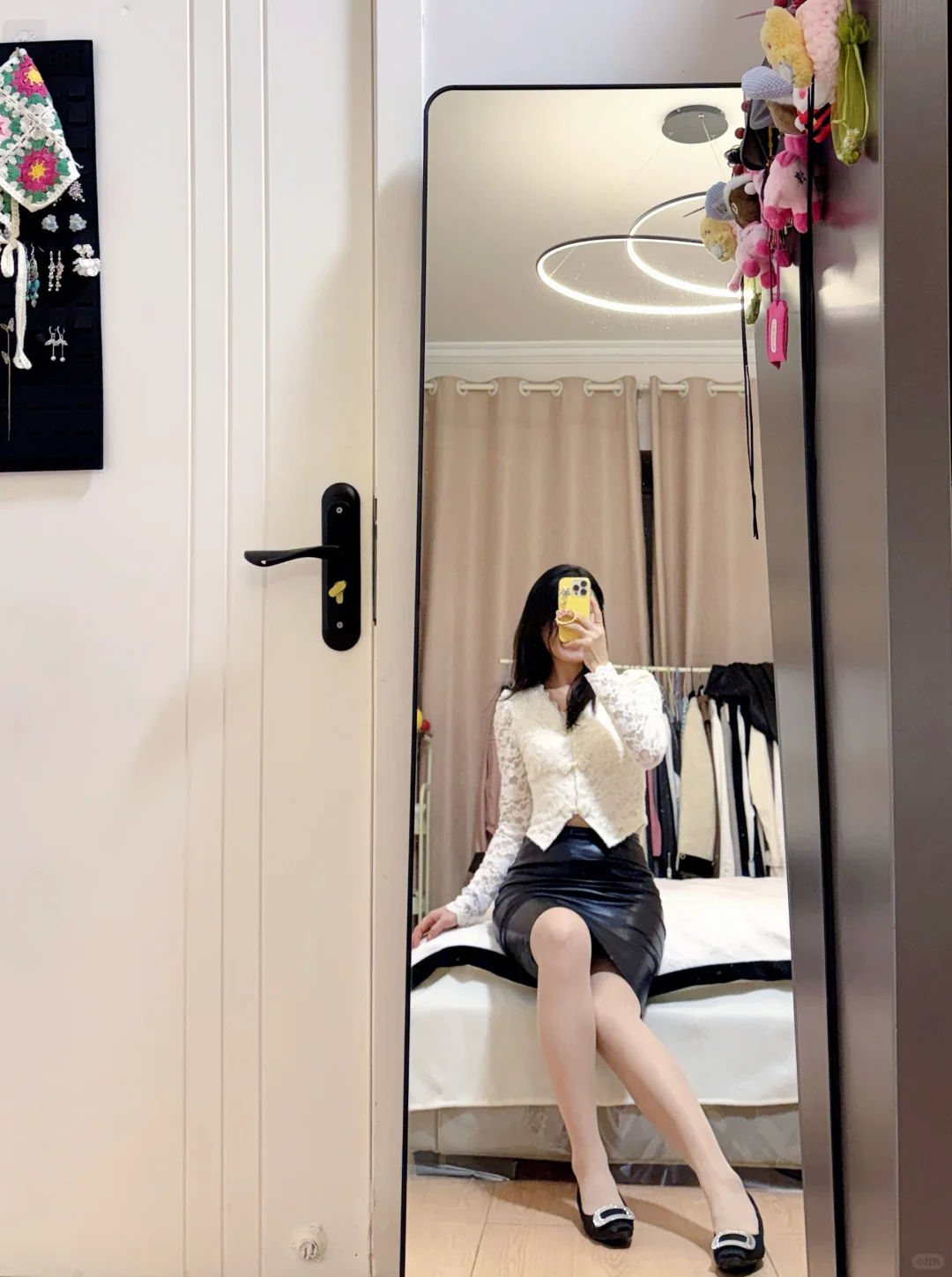 今日份ootd之黑➕白肉丝穿搭